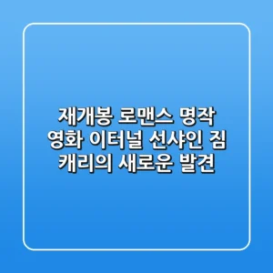 재개봉 로맨스 명작 영화, 이터널 선샤인: 짐 캐리의 새로운 발견