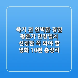 "죽기 전 완벽한 경험", 평론가 만장일치 선정한 꼭 봐야 할 영화 10편 총정리