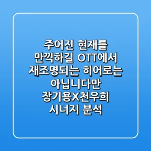 “주어진 현재를 만끽하길”: OTT에서 재조명되는 ‘히어로는 아닙니다만’ 장기용X천우희 시너지 분석